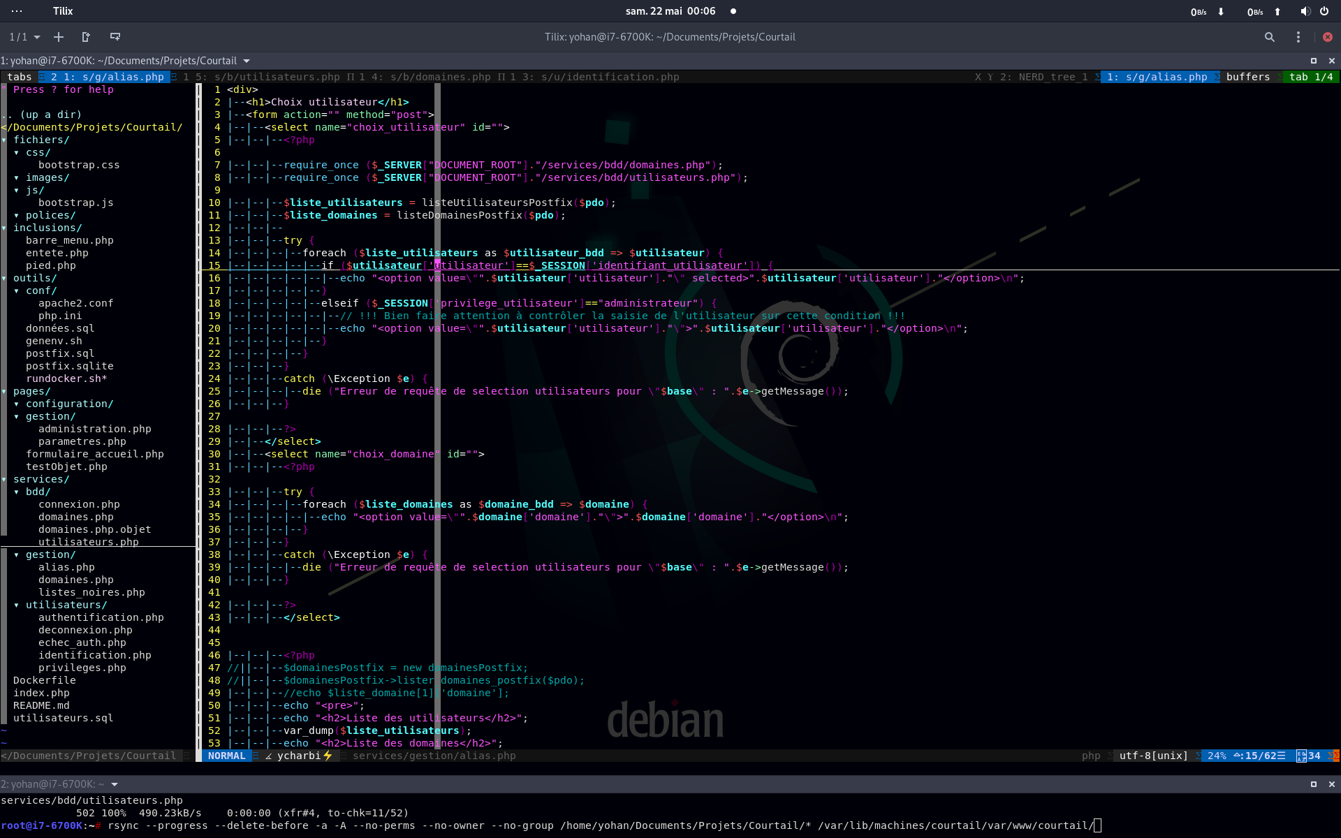 Aperçu du rendu visuel de la configuration